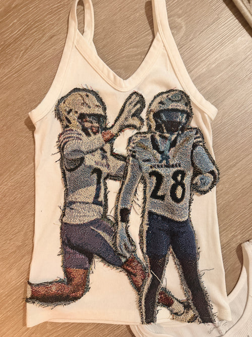 2 figure patchwork tank