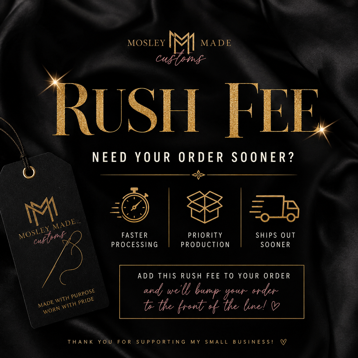 RUSH FEE